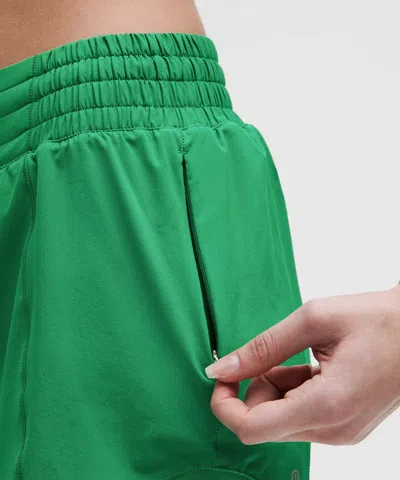 Lululemon Hotty Hot High-rise Lined Short In Raceway Green