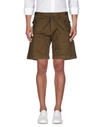 Dsquared2 Shorts & Bermuda In Military Green