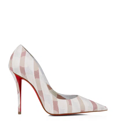 Christian Louboutin Miss Z Printed Cotton Red Sole Pumps