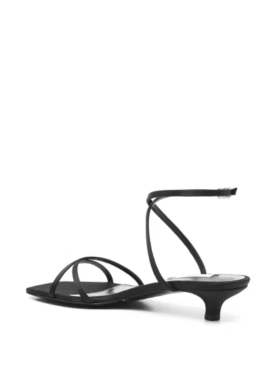 Totême 35mm Leather Crossover Sandals In Blue