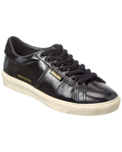 Golden Goose Super Star Leather Sneakers In Black