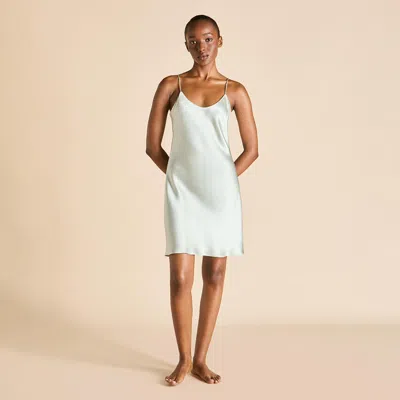 Olivia Von Halle Venus Paper Blue Dress
