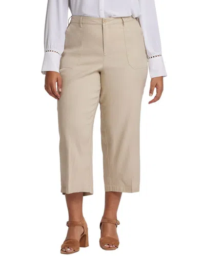 Nydj Plus Cargo Feather Cropped Jean