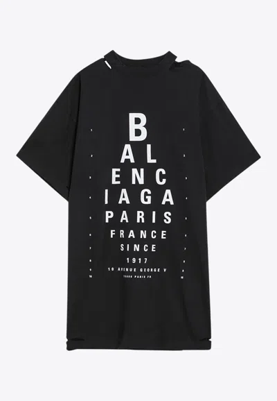 Balenciaga Extra Large Short-sleeved T-shirt In Black