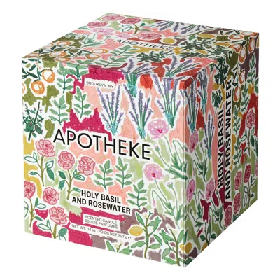 Apotheke Holy Basil And Rosewater 2-wick Concrete Candle