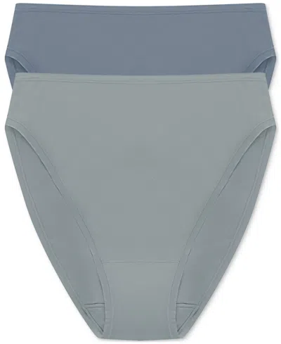 Natori Set Of 3 Bliss Bare High Cut Brief In Multi