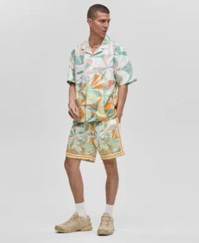 Mode Of One Mens Slick Play Camp Shirt 7 Mesh Shorts Exclusively At Macys In Multi