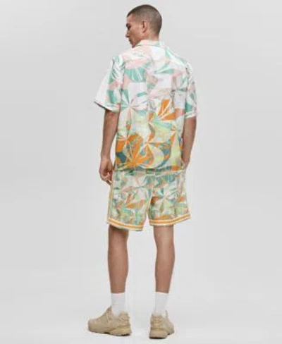 Mode Of One Mens Slick Play Camp Shirt 7 Mesh Shorts Exclusively At Macys In Multi