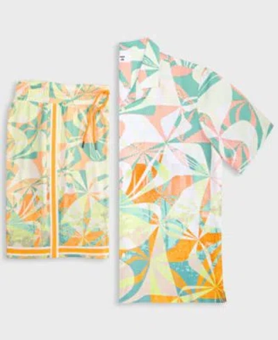 Mode Of One Mens Slick Play Camp Shirt 7 Mesh Shorts Exclusively At Macys In Multi