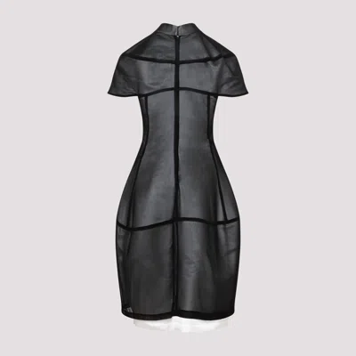 Comme Des Garçons Black White Polyester Mini Dress