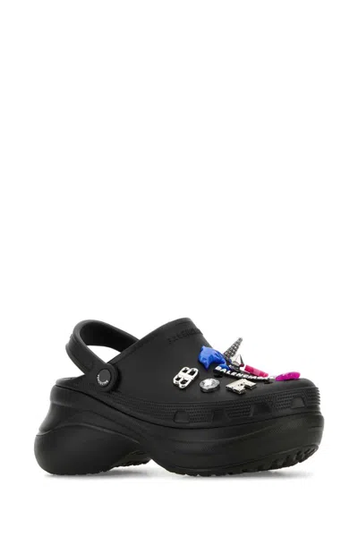 Balenciaga Black Crocs Jibbitz