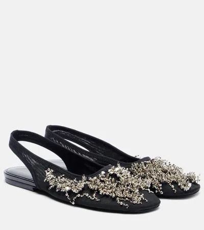 Dries Van Noten Beaded Slingback With Embellished Open Back