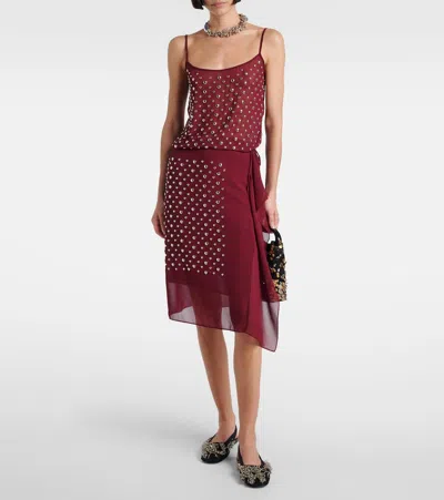 Dries Van Noten Beaded Slingback With Embellished Open Back