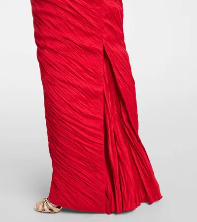 Marmar Halim Robe Aus Taft In Red