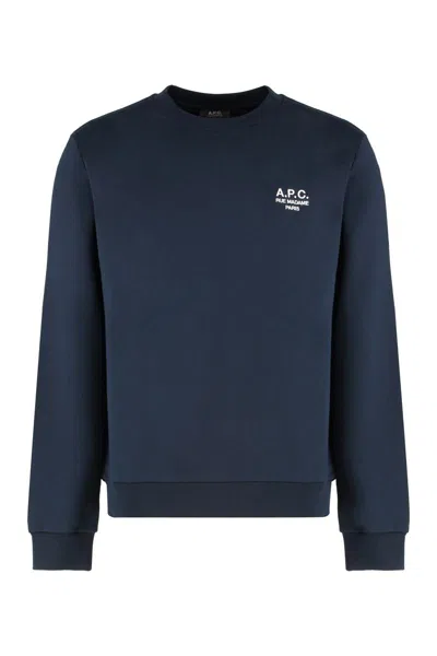 Apc A.p.c. Cotton Sweatshirt With Minimalist Logo And Comfortable Fit