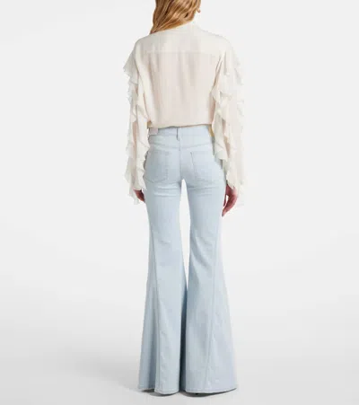 IBIZA高腰喇叭牛仔裤