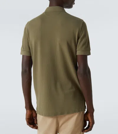 Tom Ford Classic Pique Polo With Tailored Fit In Green