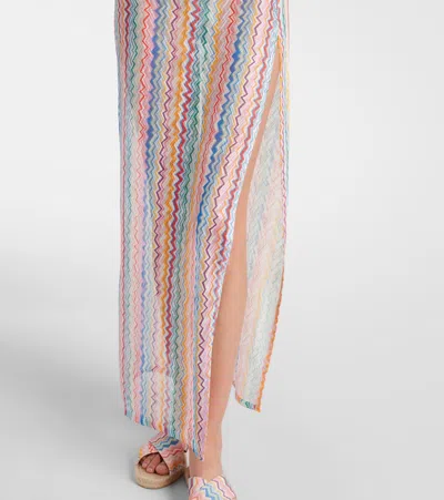 Missoni One-shoulder-maxikleid In Multi