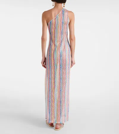 Missoni One-shoulder-maxikleid In Multi