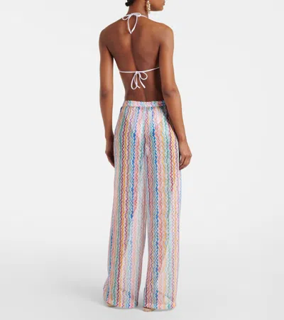 Missoni Palazzo Pants With Zig Zag Pattern In Multi