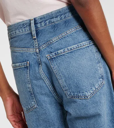 Agolde Ren High Rise Wide Leg Jean Shrine In Blue