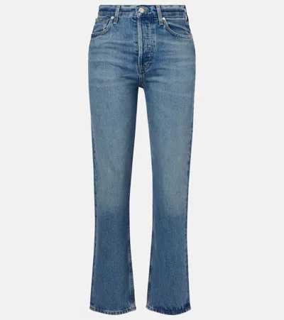 Citizen Of Humanity Palma High-rise Straight Jeans In Blau