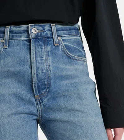 Citizen Of Humanity Palma High-rise Straight Jeans In Blau