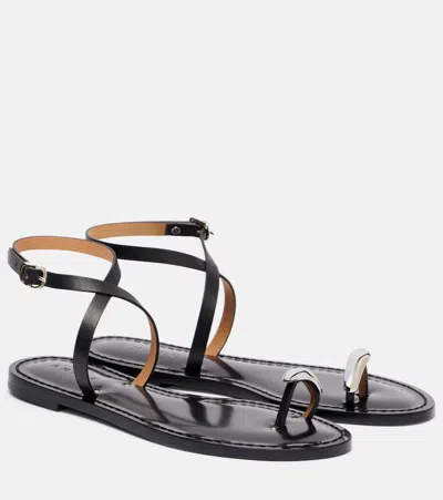 KIGALI缀饰皮革凉鞋