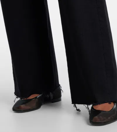 Slvrlake Grace Rigid High-rise Wide-leg Jeans In Black