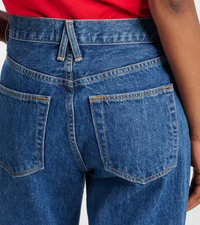 Slvrlake London Crop High Rise Straight Jeans In Forbidden Love