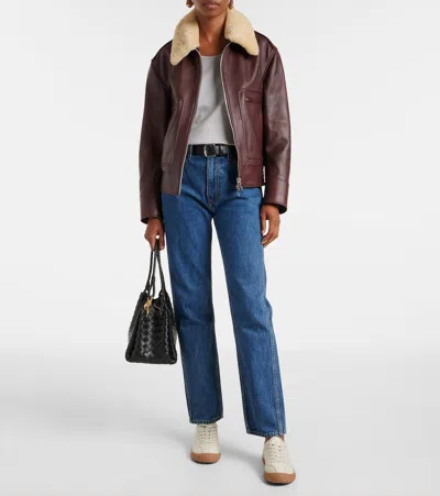 Slvrlake London Crop High Rise Straight Jeans In Forbidden Love