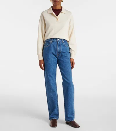 Slvrlake London Crop High Rise Straight Jeans In Forbidden Love