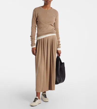 Lisa Yang Pullover Vivian Aus Baumwolle Und Kaschmir In Brown