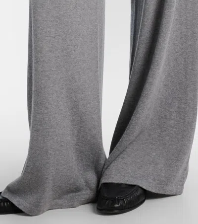 Lisa Yang Weite Hose Aina Aus Baumwolle Und Kaschmir In Gray