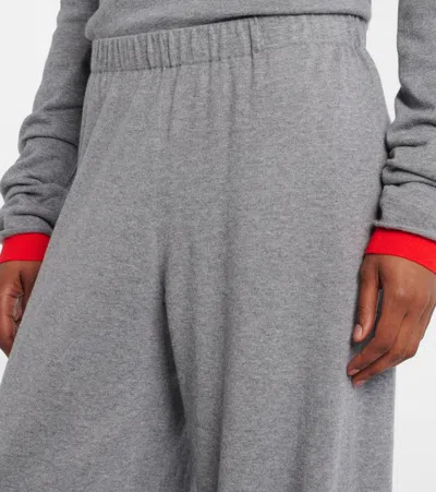 Lisa Yang Weite Hose Aina Aus Baumwolle Und Kaschmir In Gray