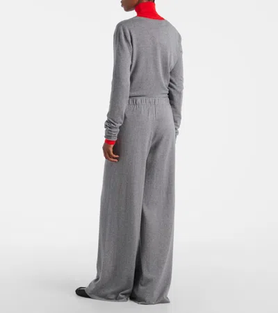 Lisa Yang Weite Hose Aina Aus Baumwolle Und Kaschmir In Gray