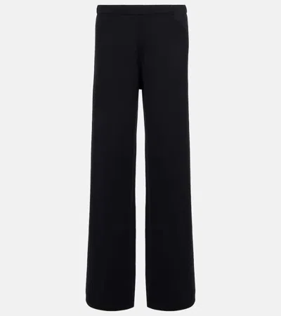 Lisa Yang Weite Hose Aina Aus Baumwolle Und Kaschmir In Black