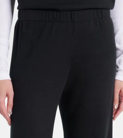 Lisa Yang Weite Hose Aina Aus Baumwolle Und Kaschmir In Black