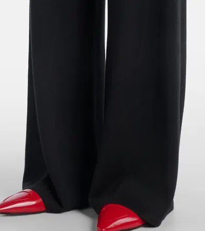 Lisa Yang Weite Hose Aina Aus Baumwolle Und Kaschmir In Black