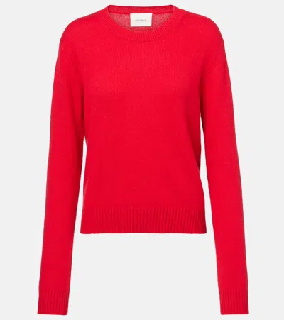 Lisa Yang Bright Red Crew-neck Long-sleeve Sweater In Red