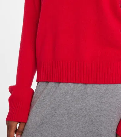 Lisa Yang Bright Red Crew-neck Long-sleeve Sweater In Red