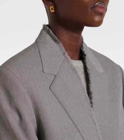 Totême Long Sleeve Blazer In Gray
