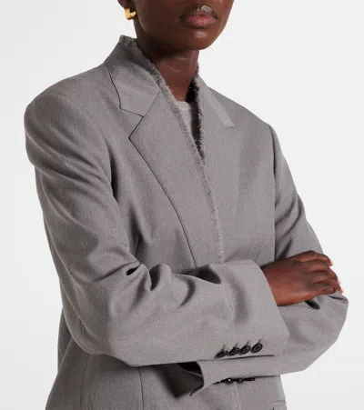 Totême Long Sleeve Blazer In Gray