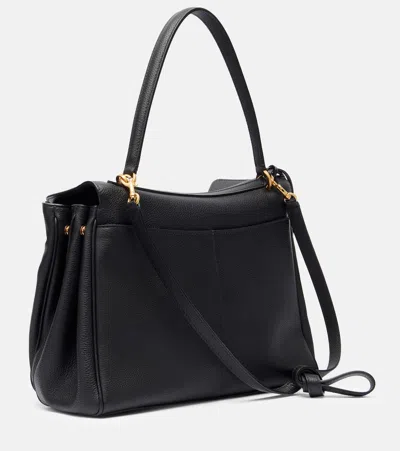 Balenciaga Medium Rodeo Leather Shoulder Bag In Black