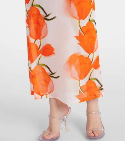 Alexandra Miro Selene Open-back Floral Maxi Dress In White