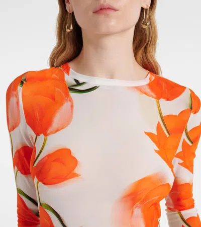 Alexandra Miro Selene Open-back Floral Maxi Dress In White