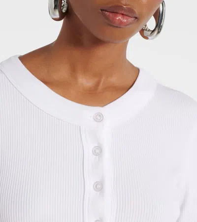 Citizen Of Humanity X Bloom Farm Exclusive Varra Cotton Henley Shirt In White