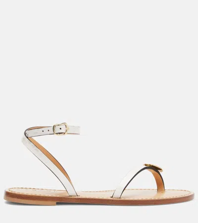 Amanu Senegal Leather Sandals In Neutral
