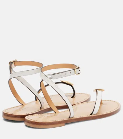 Amanu Senegal Leather Sandals In Neutral