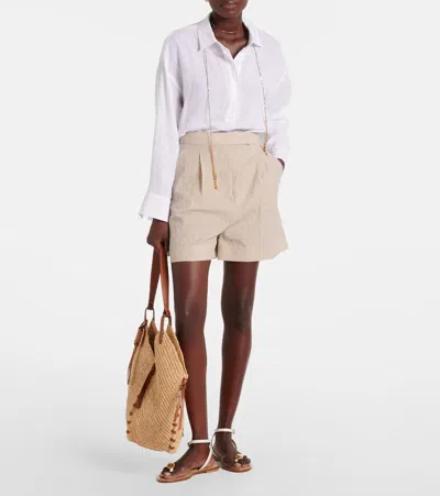 Amanu Senegal Leather Sandals In Neutral